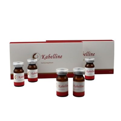 Injecções dissolventes de gordura Kabelline 5 frascos X8 ml Solução para emagrecimento do rosto e do corpo Soro de contorno Produtos de beleza