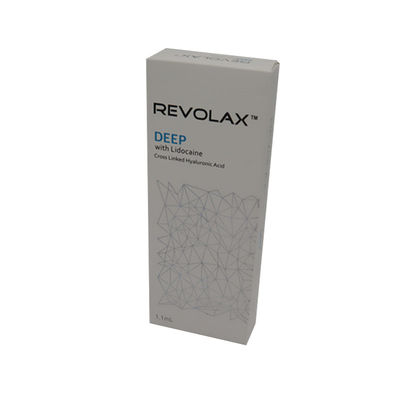 Preenchimento dérmico Preenchimento injectável antienvelhecimento HA 1.1 ml Revolax Preenchimento de rugas finas e profundas