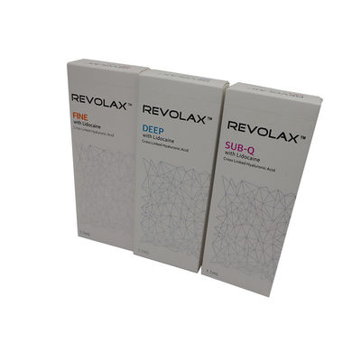 Preenchimento dérmico Preenchimento injectável antienvelhecimento HA 1.1 ml Revolax Preenchimento de rugas finas e profundas