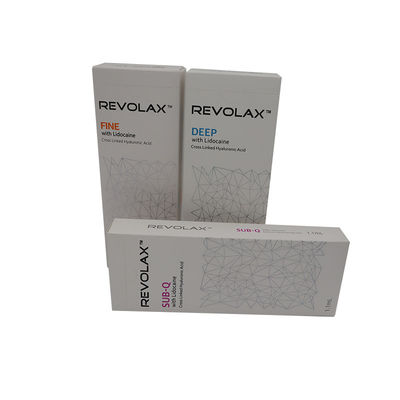 Preenchimento dérmico Preenchimento injectável antienvelhecimento HA 1.1 ml Revolax Preenchimento de rugas finas e profundas