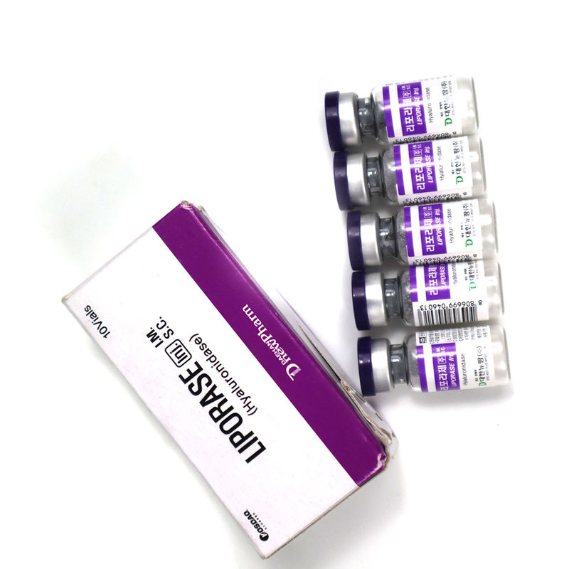 Liporase Hyaluronidase 1500iu Liofilos 1500u 10 frascos para dissolver HA ácido Liporase