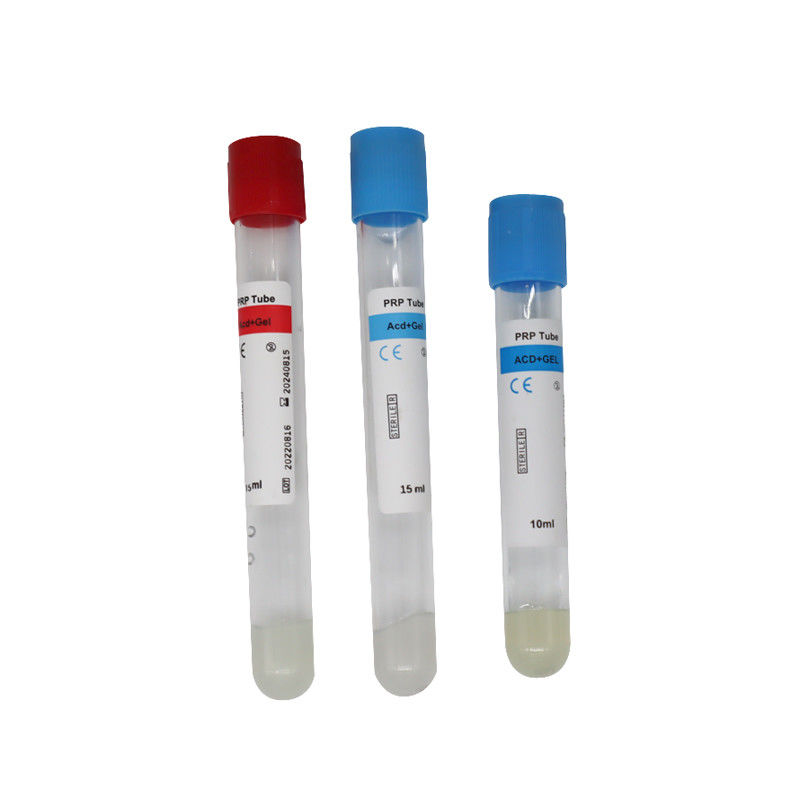 Tubo PRP 10 ml com gel ACD para perda de cabelo Tubo de centrífuga PRF rico em plaquetas