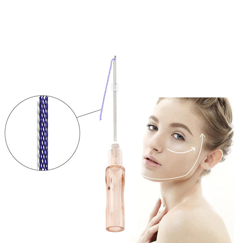 Coreia Estéril Linha V Absorvível Face Twist Mono Barbed Pdo Nose Lift Thread Tornado Cog 3D 4D 6D