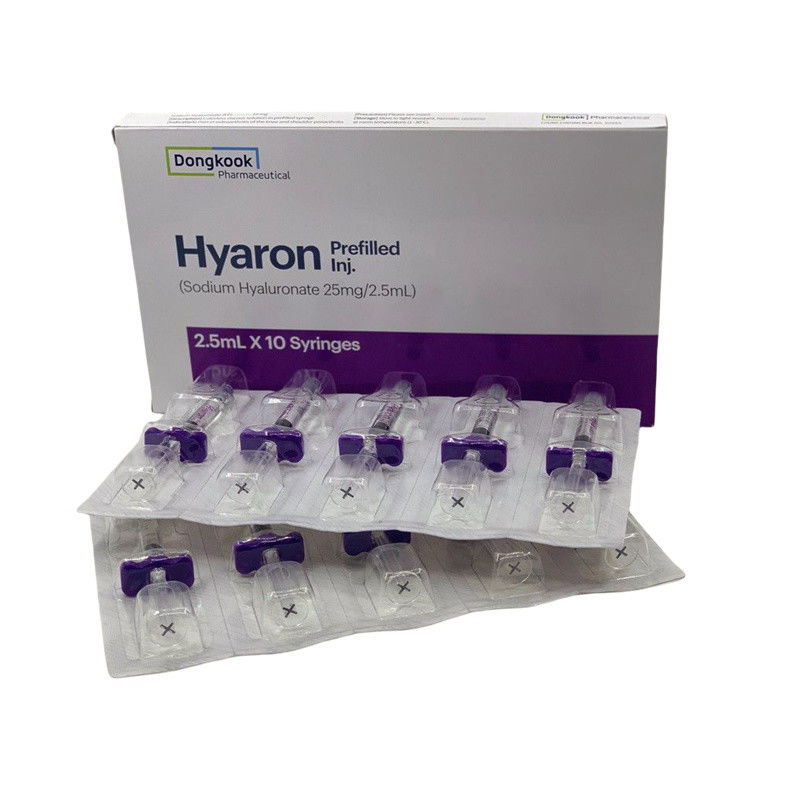 HYARON Skin Booster Glow KIT - 10 seringas X 2,5 ml de enchimento de ácido hialurónico cruzado