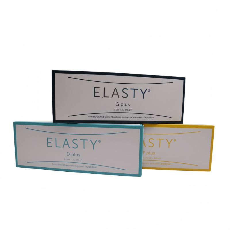 Elasty D     CE (Deep)    2 X 1 ml Hyaluronic Acid Dermal Filler para a Formação Facial e Corporal