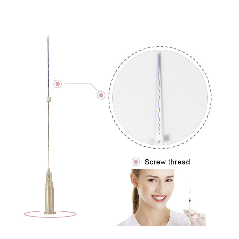 Melhor preço pdo wpdo pcl materiais mono duplo parafuso pincelamento dos lábios faciais linha de elevação afiada 26g 29g 38 mm 13mm 12mm 100mm 90m